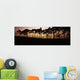 Line Trees Shoreline Silhouetted Wall Decal