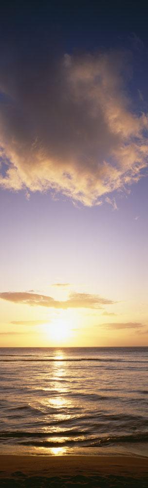 USA Hawaii Sunset over Wall Decal