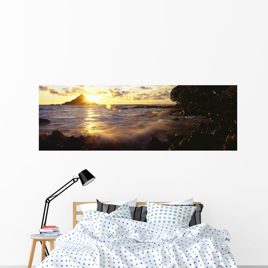 Sunrise Bursting over Alau Wall Decal