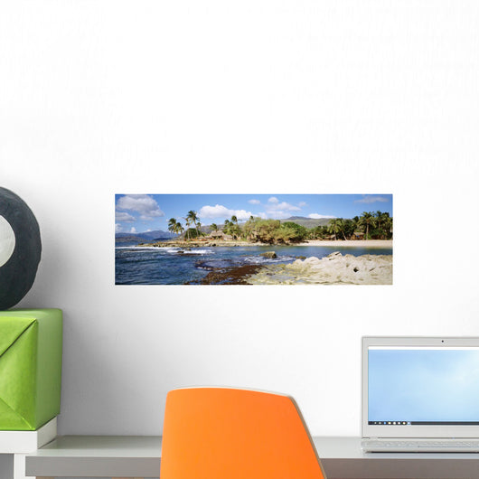 USA Hawaii Oahu Thatched Wall Decal