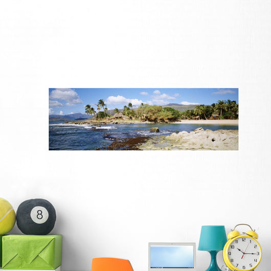 USA Hawaii Oahu Thatched Wall Decal