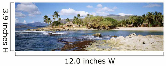 USA Hawaii Oahu Thatched Wall Decal