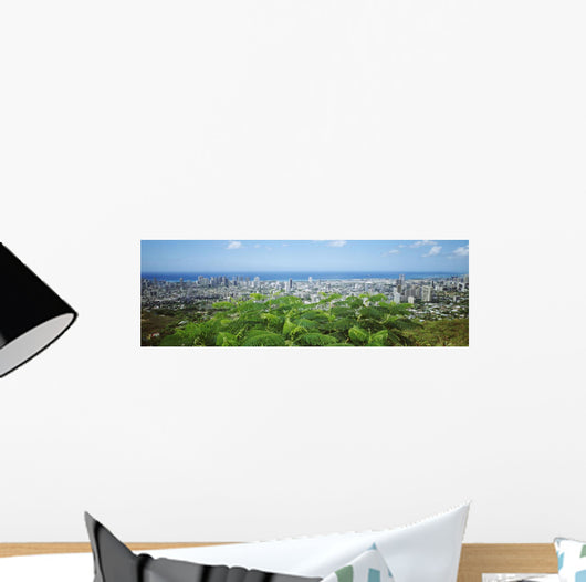 Panoramic City Buildings and Wall Decal