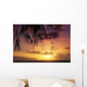 Hawaii Oahu Beautiful Sunset Wall Decal Design 3