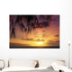Hawaii Oahu Beautiful Sunset Wall Decal Design 3