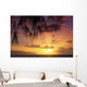 Hawaii Oahu Beautiful Sunset Wall Decal Design 3