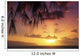 Hawaii Oahu Beautiful Sunset Wall Decal Design 3