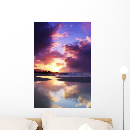 USA Hawaii Beautiful Sunset Wall Decal Design 3