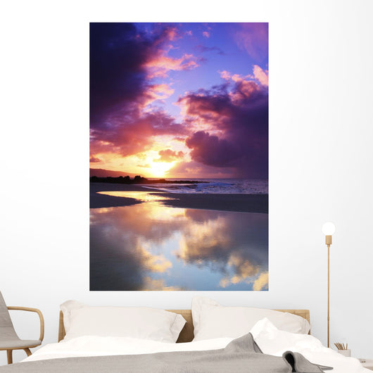 USA Hawaii Beautiful Sunset Wall Decal Design 3