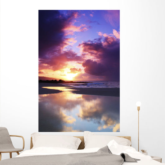 USA Hawaii Beautiful Sunset Wall Decal Design 3