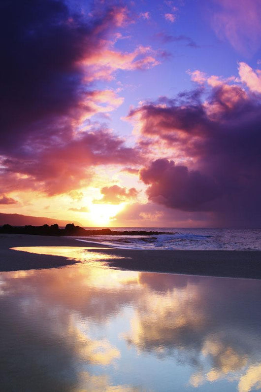 USA Hawaii Beautiful Sunset Wall Decal Design 3
