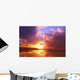 Hawaii Oahu Beautiful Sunset Wall Decal Design 2