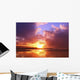Hawaii Oahu Beautiful Sunset Wall Decal Design 2