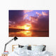 Hawaii Oahu Beautiful Sunset Wall Decal Design 2
