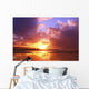 Hawaii Oahu Beautiful Sunset Wall Decal Design 2