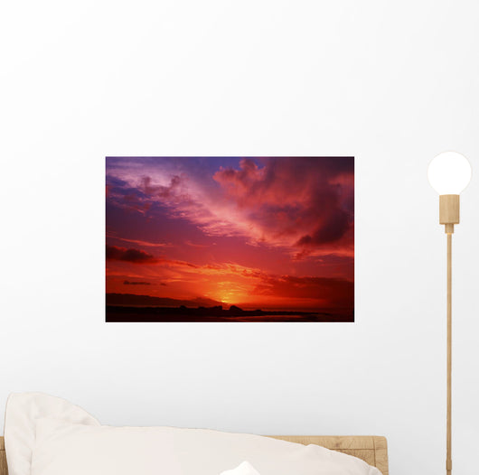USA Hawaii Beautiful Red Wall Decal