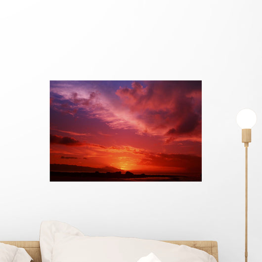 USA Hawaii Beautiful Red Wall Decal