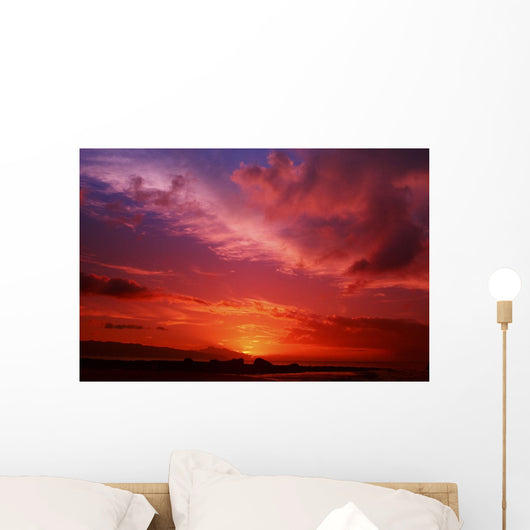 USA Hawaii Beautiful Red Wall Decal