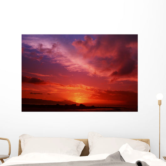 USA Hawaii Beautiful Red Wall Decal
