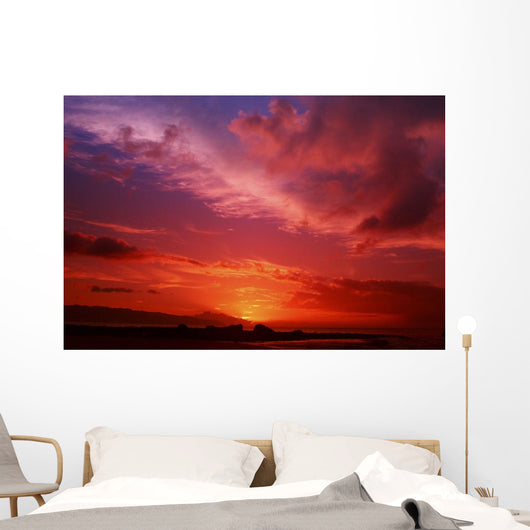 USA Hawaii Beautiful Red Wall Decal
