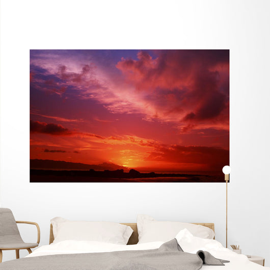USA Hawaii Beautiful Red Wall Decal