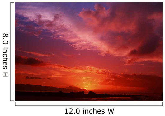 USA Hawaii Beautiful Red Wall Decal