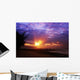 USA Hawaii Beautiful Sunset Wall Decal Design 2