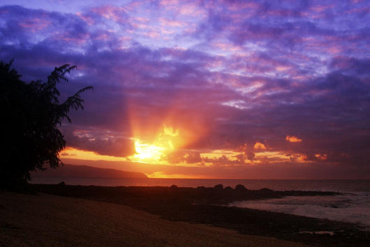 USA Hawaii Beautiful Sunset Wall Decal Design 2