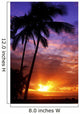 USA Hawaii Beautiful Sunset Wall Decal Design 1