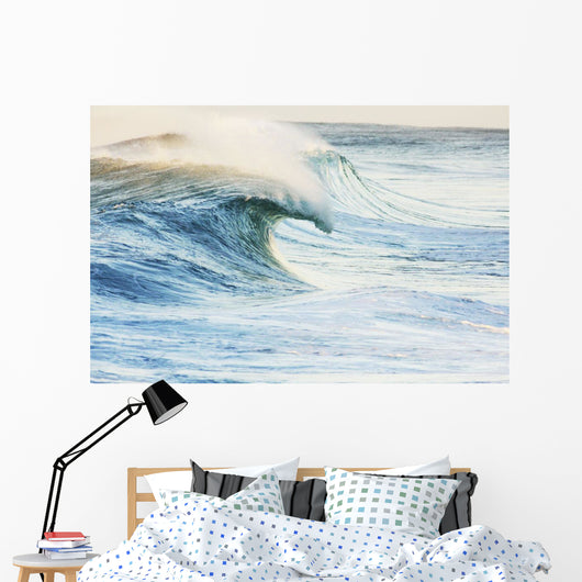 Hawaii Oahu Beautiful Wave Wall Decal Design 6