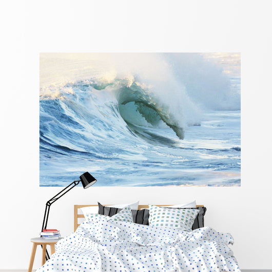 Hawaii Oahu Beautiful Wave Wall Decal Design 5