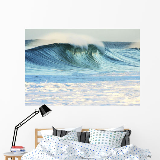 Hawaii Oahu Beautiful Wave Wall Decal Design 4