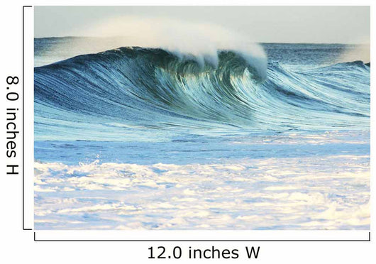 Hawaii Oahu Beautiful Wave Wall Decal Design 4