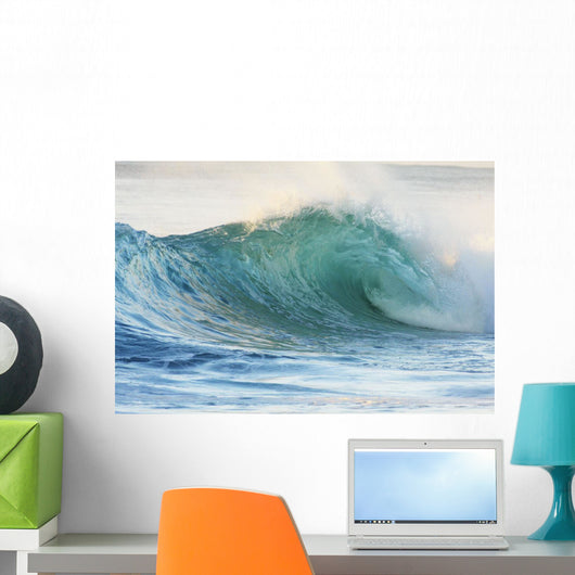 Hawaii Oahu Beautiful Wave Wall Decal Design 3