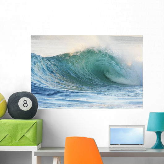 Hawaii Oahu Beautiful Wave Wall Decal Design 3