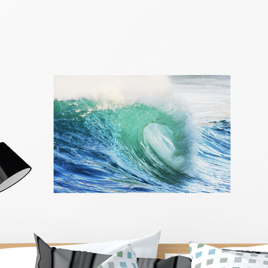 Hawaii Oahu Beautiful Wave Wall Decal Design 1