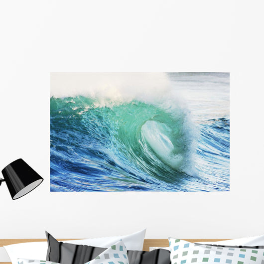 Hawaii Oahu Beautiful Wave Wall Decal Design 1