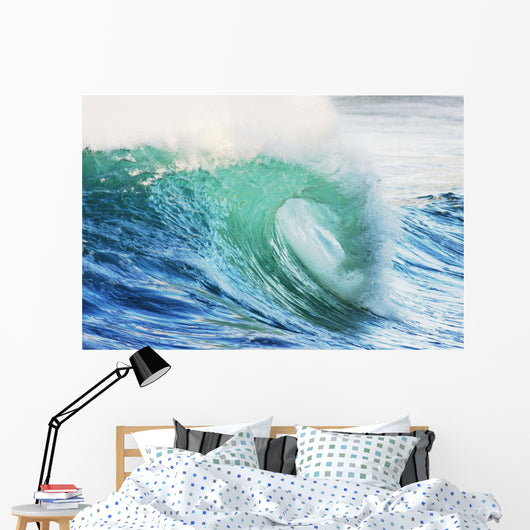 Hawaii Oahu Beautiful Wave Wall Decal Design 1