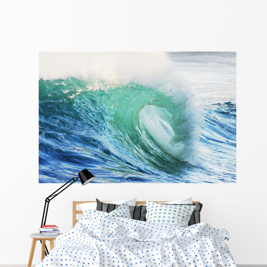 Hawaii Oahu Beautiful Wave Wall Decal Design 1