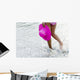 Blurred Action Shot Woman's Wall Decal