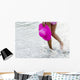 Blurred Action Shot Woman's Wall Decal