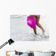 Blurred Action Shot Woman's Wall Decal