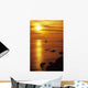 Thailand Orange Sunset over Wall Decal
