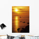 Thailand Orange Sunset over Wall Decal