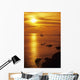 Thailand Orange Sunset over Wall Decal