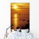 Thailand Orange Sunset over Wall Decal