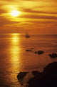 Thailand Orange Sunset over Wall Decal