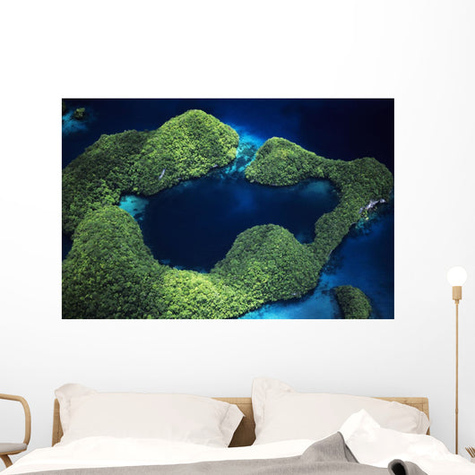 Micronesia Palau Aerial Rock Wall Decal