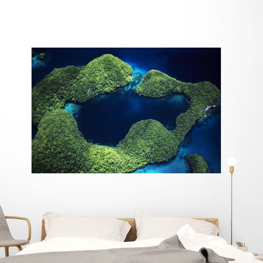 Micronesia Palau Aerial Rock Wall Decal