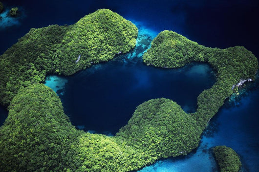 Micronesia Palau Aerial Rock Wall Decal